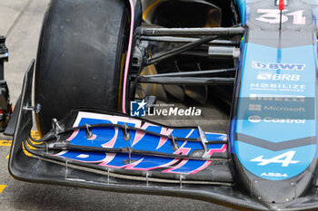 2024-04-05 - Alpine F1 Team A524, mechanical detail, New shape of all front wing elements and new end plate arrangement., during the Formula 1 MSC Cruises Japanese Grand Prix 2024, 4th round of the 2024 Formula One World Championship from April 5 to 7, 2024 on the Suzuka International Racing Course, in Suzuka, Japan - F1 - JAPANESE GRAND PRIX 2024 - FORMULA 1 - MOTORS