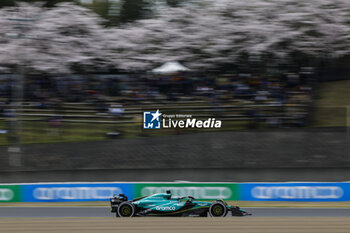 2024-04-06 - 18 STROLL Lance (can), Aston Martin F1 Team AMR24, action during the Formula 1 MSC Cruises Japanese Grand Prix 2024, 4th round of the 2024 Formula One World Championship from April 5 to 7, 2024 on the Suzuka International Racing Course, in Suzuka, Japan - F1 - JAPANESE GRAND PRIX 2024 - FORMULA 1 - MOTORS