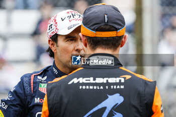 2024-04-06 - PEREZ Sergio (mex), Red Bull Racing RB20, portrait and NORRIS Lando (gbr), McLaren F1 Team MCL38, portrait during the Formula 1 MSC Cruises Japanese Grand Prix 2024, 4th round of the 2024 Formula One World Championship from April 5 to 7, 2024 on the Suzuka International Racing Course, in Suzuka, Japan - F1 - JAPANESE GRAND PRIX 2024 - FORMULA 1 - MOTORS