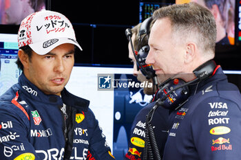 2024-03-13 - PEREZ Sergio (mex), Red Bull Racing RB20, portrait and HORNER Christian (gbr), Team Principal of Red Bull Racing, portrait during the Formula 1 MSC Cruises Japanese Grand Prix 2024, 4th round of the 2024 Formula One World Championship from April 5 to 7, 2024 on the Suzuka International Racing Course, in Suzuka, Japan - F1 - JAPANESE GRAND PRIX 2024 - FORMULA 1 - MOTORS
