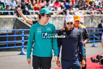 2024-04-07 - STROLL Lance (can), Aston Martin F1 Team AMR24, PEREZ Sergio (mex), Red Bull Racing RB20, portrait during the Formula 1 MSC Cruises Japanese Grand Prix 2024, 4th round of the 2024 Formula One World Championship from April 5 to 7, 2024 on the Suzuka International Racing Course, in Suzuka, Japan - F1 - JAPANESE GRAND PRIX 2024 - FORMULA 1 - MOTORS