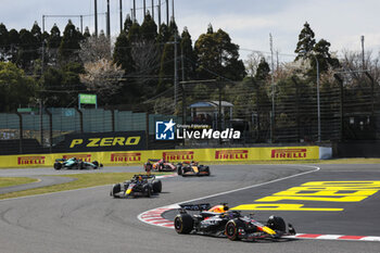 2024-04-07 - 01 VERSTAPPEN Max (nld), Red Bull Racing RB20, action and 11 PEREZ Sergio (mex), Red Bull Racing RB20, action during the Formula 1 MSC Cruises Japanese Grand Prix 2024, 4th round of the 2024 Formula One World Championship from April 5 to 7, 2024 on the Suzuka International Racing Course, in Suzuka, Japan - F1 - JAPANESE GRAND PRIX 2024 - FORMULA 1 - MOTORS