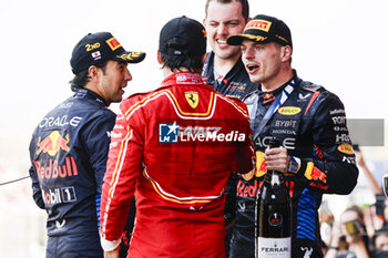 2024-04-07 - VERSTAPPEN Max (ned), Red Bull Racing RB20, portrait, PEREZ Sergio (mex), Red Bull Racing RB20, portrait, SAINZ Carlos (spa), Scuderia Ferrari SF-24, portrait during the Formula 1 MSC Cruises Japanese Grand Prix 2024, 4th round of the 2024 Formula One World Championship from April 5 to 7, 2024 on the Suzuka International Racing Course, in Suzuka, Japan - F1 - JAPANESE GRAND PRIX 2024 - FORMULA 1 - MOTORS