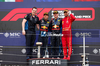2024-04-07 - VERSTAPPEN Max (ned), Red Bull Racing RB20, PEREZ Sergio (mex), Red Bull Racing RB20, SAINZ Carlos (spa), Scuderia Ferrari SF-24, portrait, during the Formula 1 MSC Cruises Japanese Grand Prix 2024, 4th round of the 2024 Formula One World Championship from April 5 to 7, 2024 on the Suzuka International Racing Course, in Suzuka, Japan - F1 - JAPANESE GRAND PRIX 2024 - FORMULA 1 - MOTORS