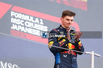 2024-04-07 - podium VERSTAPPEN Max (ned), Red Bull Racing RB20, portrait during the Formula 1 MSC Cruises Japanese Grand Prix 2024, 4th round of the 2024 Formula One World Championship from April 5 to 7, 2024 on the Suzuka International Racing Course, in Suzuka, Japan - F1 - JAPANESE GRAND PRIX 2024 - FORMULA 1 - MOTORS