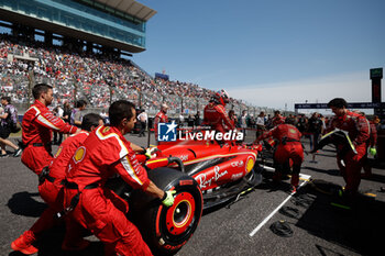 2024-04-07 - 16 LECLERC Charles (mco), Scuderia Ferrari SF-24, grille de depart, starting grid, during the Formula 1 MSC Cruises Japanese Grand Prix 2024, 4th round of the 2024 Formula One World Championship from April 5 to 7, 2024 on the Suzuka International Racing Course, in Suzuka, Japan - F1 - JAPANESE GRAND PRIX 2024 - FORMULA 1 - MOTORS