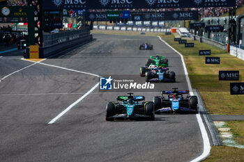 2024-04-07 - 18 STROLL Lance (can), Aston Martin F1 Team AMR24, 31 OCON Esteban (fra), Alpine F1 Team A524, action during the Formula 1 MSC Cruises Japanese Grand Prix 2024, 4th round of the 2024 Formula One World Championship from April 5 to 7, 2024 on the Suzuka International Racing Course, in Suzuka, Japan - F1 - JAPANESE GRAND PRIX 2024 - FORMULA 1 - MOTORS