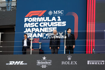 2024-04-07 - Podium during the Formula 1 MSC Cruises Japanese Grand Prix 2024, 4th round of the 2024 Formula One World Championship from April 5 to 7, 2024 on the Suzuka International Racing Course, in Suzuka, Japan - F1 - JAPANESE GRAND PRIX 2024 - FORMULA 1 - MOTORS