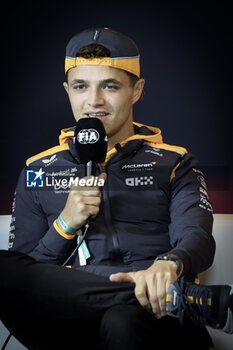 2024-04-18 - NORRIS Lando (gbr), McLaren F1 Team MCL38, portrait press conference during the Formula 1 Lenovo Chinese Grand Prix 2024, 5th round of the 2024 Formula One World Championship from April 19 to 21, 2024 on the Shanghai International Circuit, in Shanghai, China - F1 - CHINESE GRAND PRIX 2024 - FORMULA 1 - MOTORS