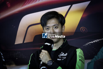 2024-04-18 - ZHOU Guanyu (chi), Stake F1 Team Kick Sauber C44, portrait press conference ZHOU Guanyu (chi), Stake F1 Team Kick Sauber C44, portrait, during the Formula 1 Lenovo Chinese Grand Prix 2024, 5th round of the 2024 Formula One World Championship from April 19 to 21, 2024 on the Shanghai International Circuit, in Shanghai, China - F1 - CHINESE GRAND PRIX 2024 - FORMULA 1 - MOTORS