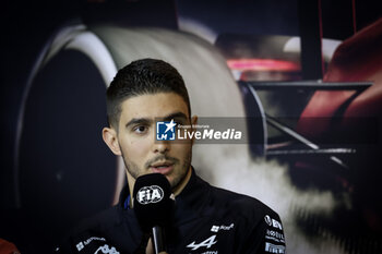 2024-04-18 - OCON Esteban (fra), Alpine F1 Team A524, portrait press conference during the Formula 1 Lenovo Chinese Grand Prix 2024, 5th round of the 2024 Formula One World Championship from April 19 to 21, 2024 on the Shanghai International Circuit, in Shanghai, China - F1 - CHINESE GRAND PRIX 2024 - FORMULA 1 - MOTORS