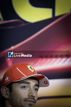 2024-04-18 - LECLERC Charles (mco), Scuderia Ferrari SF-24, portrait during the Formula 1 Lenovo Chinese Grand Prix 2024, 5th round of the 2024 Formula One World Championship from April 19 to 21, 2024 on the Shanghai International Circuit, in Shanghai, China - F1 - CHINESE GRAND PRIX 2024 - FORMULA 1 - MOTORS
