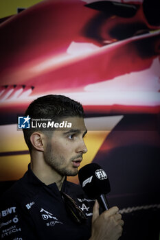 2024-04-18 - OCON Esteban (fra), Alpine F1 Team A524, portrait press conference during the Formula 1 Lenovo Chinese Grand Prix 2024, 5th round of the 2024 Formula One World Championship from April 19 to 21, 2024 on the Shanghai International Circuit, in Shanghai, China - F1 - CHINESE GRAND PRIX 2024 - FORMULA 1 - MOTORS
