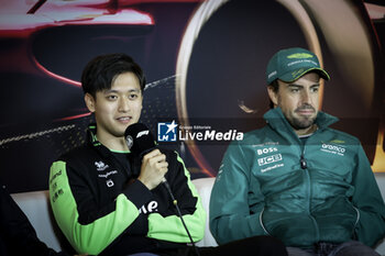 2024-04-18 - press conference ZHOU Guanyu (chi), Stake F1 Team Kick Sauber C44, portrait, during the Formula 1 Lenovo Chinese Grand Prix 2024, 5th round of the 2024 Formula One World Championship from April 19 to 21, 2024 on the Shanghai International Circuit, in Shanghai, China - F1 - CHINESE GRAND PRIX 2024 - FORMULA 1 - MOTORS
