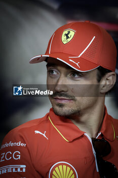 2024-04-18 - LECLERC Charles (mco), Scuderia Ferrari SF-24, portrait during the Formula 1 Lenovo Chinese Grand Prix 2024, 5th round of the 2024 Formula One World Championship from April 19 to 21, 2024 on the Shanghai International Circuit, in Shanghai, China - F1 - CHINESE GRAND PRIX 2024 - FORMULA 1 - MOTORS