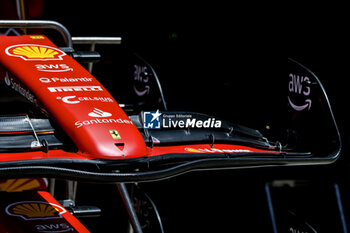 2024-04-18 - Scuderia Ferrari SF-24, mechanical detail Nose front wing during the Formula 1 Lenovo Chinese Grand Prix 2024, 5th round of the 2024 Formula One World Championship from April 19 to 21, 2024 on the Shanghai International Circuit, in Shanghai, China - F1 - CHINESE GRAND PRIX 2024 - FORMULA 1 - MOTORS