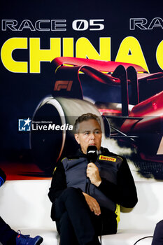 2024-04-19 - ISOLA Mario (ita), Motorsport Racing Manager of Pirelli, portrait Teams press conference during the Formula 1 Lenovo Chinese Grand Prix 2024, 5th round of the 2024 Formula One World Championship from April 19 to 21, 2024 on the Shanghai International Circuit, in Shanghai, China - F1 - CHINESE GRAND PRIX 2024 - FORMULA 1 - MOTORS
