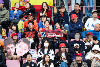 2024-04-19 - Fans of Charles Leclerc in the grandstands during the Formula 1 Lenovo Chinese Grand Prix 2024, 5th round of the 2024 Formula One World Championship from April 19 to 21, 2024 on the Shanghai International Circuit, in Shanghai, China - F1 - CHINESE GRAND PRIX 2024 - FORMULA 1 - MOTORS