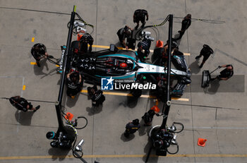 2024-04-19 - 63 RUSSELL George (gbr), Mercedes AMG F1 Team W15, action during the Formula 1 Lenovo Chinese Grand Prix 2024, 5th round of the 2024 Formula One World Championship from April 19 to 21, 2024 on the Shanghai International Circuit, in Shanghai, China - F1 - CHINESE GRAND PRIX 2024 - FORMULA 1 - MOTORS
