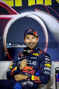 2024-04-20 - PEREZ Sergio (mex), Red Bull Racing RB20, portrait press conference Sprint Race during the Formula 1 Lenovo Chinese Grand Prix 2024, 5th round of the 2024 Formula One World Championship from April 19 to 21, 2024 on the Shanghai International Circuit, in Shanghai, China - F1 - CHINESE GRAND PRIX 2024 - FORMULA 1 - MOTORS