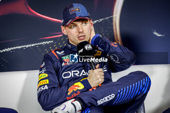 2024-04-20 - VERSTAPPEN Max (ned), Red Bull Racing RB20, portrait press conference Sprint Race during the Formula 1 Lenovo Chinese Grand Prix 2024, 5th round of the 2024 Formula One World Championship from April 19 to 21, 2024 on the Shanghai International Circuit, in Shanghai, China - F1 - CHINESE GRAND PRIX 2024 - FORMULA 1 - MOTORS