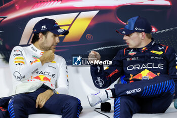 2024-04-20 - PEREZ Sergio (mex), Red Bull Racing RB20, portrait. VERSTAPPEN Max (ned), Red Bull Racing RB20, portrait during the Formula 1 Lenovo Chinese Grand Prix 2024, 5th round of the 2024 Formula One World Championship from April 19 to 21, 2024 on the Shanghai International Circuit, in Shanghai, China - F1 - CHINESE GRAND PRIX 2024 - FORMULA 1 - MOTORS