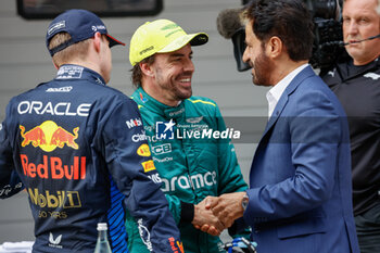 2024-04-20 - ALONSO Fernando (spa), Aston Martin F1 Team AMR24, portrait, BEN SULAYEM Mohammed (uae), President of the FIA, portrait, VERSTAPPEN Max (ned), Red Bull Racing RB20, portrait during the Formula 1 Lenovo Chinese Grand Prix 2024, 5th round of the 2024 Formula One World Championship from April 19 to 21, 2024 on the Shanghai International Circuit, in Shanghai, China - F1 - CHINESE GRAND PRIX 2024 - FORMULA 1 - MOTORS