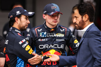 2024-04-20 - BEN SULAYEM Mohammed (uae), President of the FIA, portrait PEREZ Sergio (mex), Red Bull Racing RB20, portrait VERSTAPPEN Max (ned), Red Bull Racing RB20, portrait during the Formula 1 Lenovo Chinese Grand Prix 2024, 5th round of the 2024 Formula One World Championship from April 19 to 21, 2024 on the Shanghai International Circuit, in Shanghai, China - F1 - CHINESE GRAND PRIX 2024 - FORMULA 1 - MOTORS