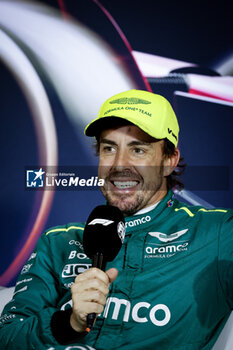 2024-04-20 - ALONSO Fernando (spa), Aston Martin F1 Team AMR24, portrait press conference during the Formula 1 Lenovo Chinese Grand Prix 2024, 5th round of the 2024 Formula One World Championship from April 19 to 21, 2024 on the Shanghai International Circuit, in Shanghai, China - F1 - CHINESE GRAND PRIX 2024 - FORMULA 1 - MOTORS