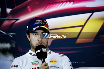 2024-04-20 - PEREZ Sergio (mex), Red Bull Racing RB20, portrait press conference during the Formula 1 Lenovo Chinese Grand Prix 2024, 5th round of the 2024 Formula One World Championship from April 19 to 21, 2024 on the Shanghai International Circuit, in Shanghai, China - F1 - CHINESE GRAND PRIX 2024 - FORMULA 1 - MOTORS