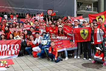 2024-04-21 - Fans of LECLERC Charles (mco), Scuderia Ferrari SF-24, portrait during the Formula 1 Lenovo Chinese Grand Prix 2024, 5th round of the 2024 Formula One World Championship from April 19 to 21, 2024 on the Shanghai International Circuit, in Shanghai, China - F1 - CHINESE GRAND PRIX 2024 - FORMULA 1 - MOTORS