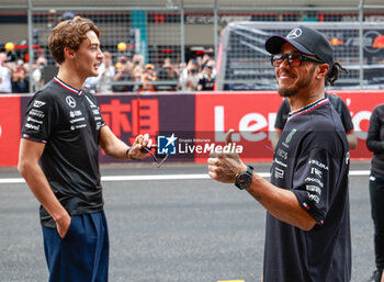2024-04-21 - HAMILTON Lewis (gbr), Mercedes AMG F1 Team W15, portrait and RUSSELL George (gbr), Mercedes AMG F1 Team W15, portrait during the Formula 1 Lenovo Chinese Grand Prix 2024, 5th round of the 2024 Formula One World Championship from April 19 to 21, 2024 on the Shanghai International Circuit, in Shanghai, China - F1 - CHINESE GRAND PRIX 2024 - FORMULA 1 - MOTORS