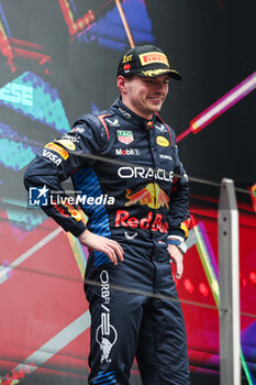 2024-04-21 - VERSTAPPEN Max (ned), Red Bull Racing RB20, portrait podium during the Formula 1 Lenovo Chinese Grand Prix 2024, 5th round of the 2024 Formula One World Championship from April 19 to 21, 2024 on the Shanghai International Circuit, in Shanghai, China - F1 - CHINESE GRAND PRIX 2024 - FORMULA 1 - MOTORS