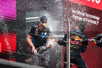 21/04/2024 - MONAGHAN Paul, Chief Engineer & Car Engineering of Red Bull Racing, portrait PEREZ Sergio (mex), Red Bull Racing RB20, portrait podium during the Formula 1 Lenovo Chinese Grand Prix 2024, 5th round of the 2024 Formula One World Championship from April 19 to 21, 2024 on the Shanghai International Circuit, in Shanghai, China - F1 - CHINESE GRAND PRIX 2024 - FORMULA 1 - MOTORI