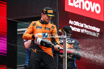 2024-04-21 - NORRIS Lando (gbr), McLaren F1 Team MCL38, portrait podium during the Formula 1 Lenovo Chinese Grand Prix 2024, 5th round of the 2024 Formula One World Championship from April 19 to 21, 2024 on the Shanghai International Circuit, in Shanghai, China - F1 - CHINESE GRAND PRIX 2024 - FORMULA 1 - MOTORS