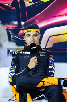 2024-04-21 - NORRIS Lando (gbr), McLaren F1 Team MCL38, portrait press conference during the Formula 1 Lenovo Chinese Grand Prix 2024, 5th round of the 2024 Formula One World Championship from April 19 to 21, 2024 on the Shanghai International Circuit, in Shanghai, China - F1 - CHINESE GRAND PRIX 2024 - FORMULA 1 - MOTORS
