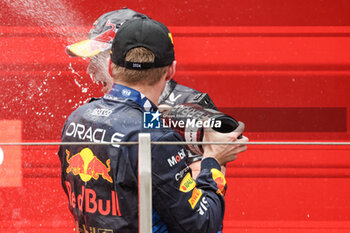 2024-04-21 - VERSTAPPEN Max (ned), Red Bull Racing RB20, portrait podium during the Formula 1 Lenovo Chinese Grand Prix 2024, 5th round of the 2024 Formula One World Championship from April 19 to 21, 2024 on the Shanghai International Circuit, in Shanghai, China - F1 - CHINESE GRAND PRIX 2024 - FORMULA 1 - MOTORS