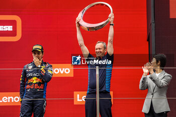 2024-04-21 - MONAGHAN Paul, Chief Engineer & Car Engineering of Red Bull Racing, portrait podium during the Formula 1 Lenovo Chinese Grand Prix 2024, 5th round of the 2024 Formula One World Championship from April 19 to 21, 2024 on the Shanghai International Circuit, in Shanghai, China - F1 - CHINESE GRAND PRIX 2024 - FORMULA 1 - MOTORS