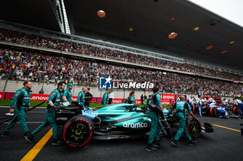 2024-04-21 - 18 STROLL Lance (can), Aston Martin F1 Team AMR24, during the Formula 1 Lenovo Chinese Grand Prix 2024, 5th round of the 2024 Formula One World Championship from April 19 to 21, 2024 on the Shanghai International Circuit, in Shanghai, China - F1 - CHINESE GRAND PRIX 2024 - FORMULA 1 - MOTORS