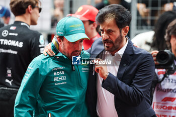 21/04/2024 - ALONSO Fernando (spa), Aston Martin F1 Team AMR24, BEN SULAYEM Mohammed (uae), President of the FIA, portrait during the Formula 1 Lenovo Chinese Grand Prix 2024, 5th round of the 2024 Formula One World Championship from April 19 to 21, 2024 on the Shanghai International Circuit, in Shanghai, China - F1 - CHINESE GRAND PRIX 2024 - FORMULA 1 - MOTORI