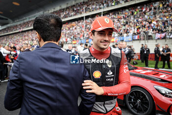 21/04/2024 - LECLERC Charles (mco), Scuderia Ferrari SF-24, portrait, BEN SULAYEM Mohammed (uae), President of the FIA, portrait pre grid during the Formula 1 Lenovo Chinese Grand Prix 2024, 5th round of the 2024 Formula One World Championship from April 19 to 21, 2024 on the Shanghai International Circuit, in Shanghai, China - F1 - CHINESE GRAND PRIX 2024 - FORMULA 1 - MOTORI