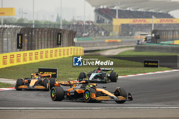 2024-04-21 - 04 NORRIS Lando (gbr), McLaren F1 Team MCL38, action 81 PIASTRI Oscar (aus), McLaren F1 Team MCL38, action during the Formula 1 Lenovo Chinese Grand Prix 2024, 5th round of the 2024 Formula One World Championship from April 19 to 21, 2024 on the Shanghai International Circuit, in Shanghai, China - F1 - CHINESE GRAND PRIX 2024 - FORMULA 1 - MOTORS