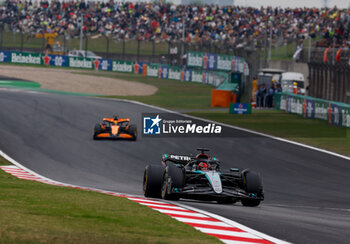 21/04/2024 - 63 RUSSELL George (gbr), Mercedes AMG F1 Team W15, action during the Formula 1 Lenovo Chinese Grand Prix 2024, 5th round of the 2024 Formula One World Championship from April 19 to 21, 2024 on the Shanghai International Circuit, in Shanghai, China - F1 - CHINESE GRAND PRIX 2024 - FORMULA 1 - MOTORI