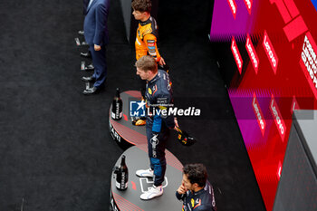 2024-04-21 - VERSTAPPEN Max (ned), Red Bull Racing RB20, portrait, NORRIS Lando (gbr), McLaren F1 Team MCL38, portrait and PEREZ Sergio (mex), Red Bull Racing RB20, portrait during the Formula 1 Lenovo Chinese Grand Prix 2024, 5th round of the 2024 Formula One World Championship from April 19 to 21, 2024 on the Shanghai International Circuit, in Shanghai, China - F1 - CHINESE GRAND PRIX 2024 - FORMULA 1 - MOTORS