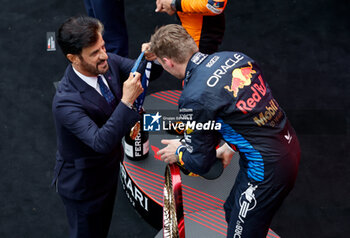 2024-04-21 - BEN SULAYEM Mohammed (uae), President of the FIA, portrait and VERSTAPPEN Max (ned), Red Bull Racing RB20, portrait during the Formula 1 Lenovo Chinese Grand Prix 2024, 5th round of the 2024 Formula One World Championship from April 19 to 21, 2024 on the Shanghai International Circuit, in Shanghai, China - F1 - CHINESE GRAND PRIX 2024 - FORMULA 1 - MOTORS