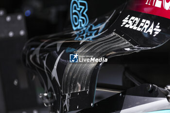 2024-05-02 - Mercedes AMG F1 Team W15, mechanical detail engine cover during the Formula 1 Crypto.com Miami Grand Prix 2024, 6th round of the 2024 Formula One World Championship from May 3 to 5, 2024 on the Miami International Autodrome, in Miami, United States of America - F1 - MIAMI GRAND PRIX 2024 - FORMULA 1 - MOTORS