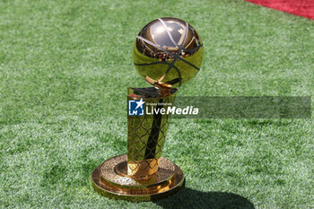 2024-05-02 - NBA Trophy during the Formula 1 Crypto.com Miami Grand Prix 2024, 6th round of the 2024 Formula One World Championship from May 3 to 5, 2024 on the Miami International Autodrome, in Miami, United States of America - F1 - MIAMI GRAND PRIX 2024 - FORMULA 1 - MOTORS