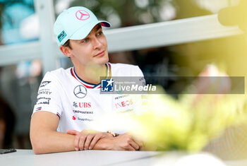 2024-05-02 - RUSSELL George (gbr), Mercedes AMG F1 Team W15, portrait during the Formula 1 Crypto.com Miami Grand Prix 2024, 6th round of the 2024 Formula One World Championship from May 3 to 5, 2024 on the Miami International Autodrome, in Miami, United States of America - F1 - MIAMI GRAND PRIX 2024 - FORMULA 1 - MOTORS