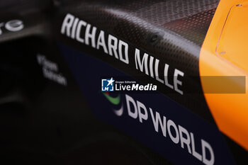 04/05/2024 - Richard Mille detail sticker during the Formula 1 Crypto.com Miami Grand Prix 2024, 6th round of the 2024 Formula One World Championship from May 3 to 5, 2024 on the Miami International Autodrome, in Miami, United States of America - F1 - MIAMI GRAND PRIX 2024 - FORMULA 1 - MOTORI