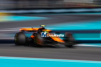 2024-05-04 - 04 NORRIS Lando (gbr), McLaren F1 Team MCL38, action during the Formula 1 Crypto.com Miami Grand Prix 2024, 6th round of the 2024 Formula One World Championship from May 3 to 5, 2024 on the Miami International Autodrome, in Miami, United States of America - F1 - MIAMI GRAND PRIX 2024 - FORMULA 1 - MOTORS